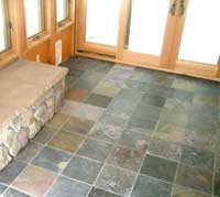 Slate floor in the 'Bug Room'